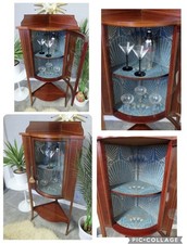 £50 OFF Vintage Retro Display Cocktail Drinks Cabinet Unit Art Deco Wallpaper