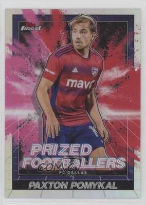 2022 Topps Finest MLS Fusion Pink & Red Refractor Paxton Pomykal #PFF-9 1c8n
