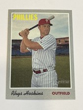 2019 Topps Heritage Baseball 1970 Cloth Sticker - Rhys Hoskins - Phillies