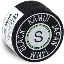 KAMUI BLACK POOL CUE TIP SOFT HARDNESS - 14MM - BRAND NEW FREE SHIPPING