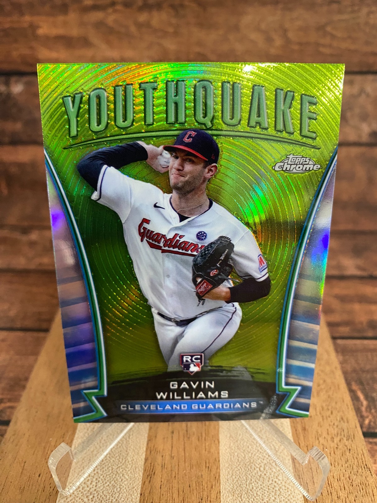 2024 Topps Chrome Gavin Williams Youthquake RC Insert Refractor #YQ-23