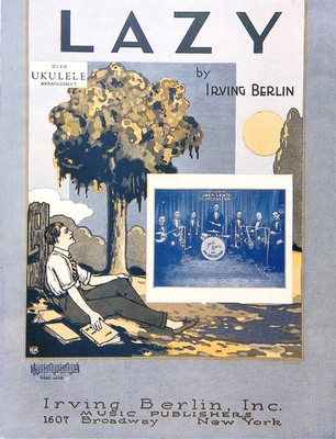 Lazy Sheet Music Jack Lewis And His Orchestra Irving Berlin 1924 Fox Trot
