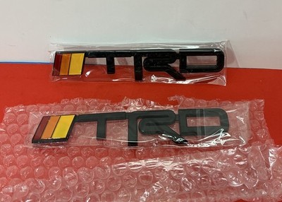 2pcs TRD OFF ROAD BLACK EMBLEM OVERLAY  FITS 2014 - 2020 Toyota 4RUNNER