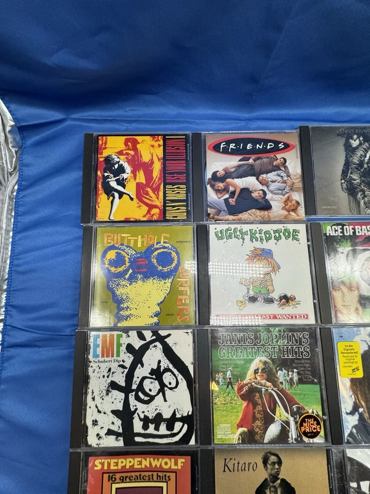 12 CD Lot Steppenwolf, Janis Joplin, Lenny Kravitz, Ugly Kid Joe, EMF and More Foto 3 de 4