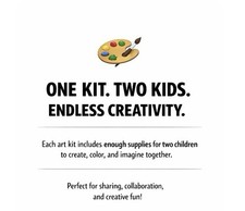    Surprise Art Kit for Two Kids Creative Craft Box Up to 5 LBS Ages 4 Beads