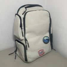 ALL DAY RUNNING COMPANY TEAM BACKPACK BAG Off-White / GRAY  18" x 14" x 7"