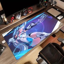 40 90cm1pc Anime Mouse Pad UV-reactive, non-slip desk mat, washable polyester es