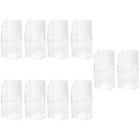 5 Pieces Desktop Storage Organizer Remote Holder Wall Mount Clear Mounted