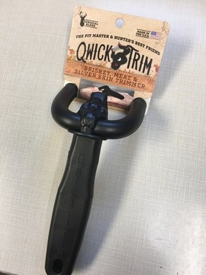 BRAND NEW QWICK TRIM Brisket Meat Silver Skin Trimmer Quick BBQ Grill Tool Knife