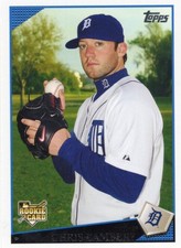 2009 Topps #282 Chris Lambert Rookie Detroit Tigers Baseball Card. rookie card picture