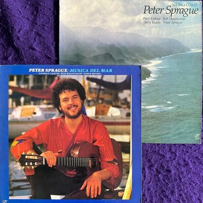 2x NM Lot PETER SPRAGUE Na Pali Coast / Musica del Mar CONCORD Jazz 2LP