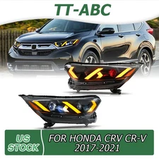 LED DRL Headlights For 2017-2021 Honda CR-V LX EX EXL Sedan 4-Door Front Lamps
