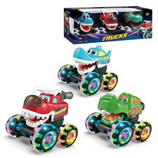Bull Demon King Press Light Bright Foot Car Press Light Toy Inertial Sliding Car