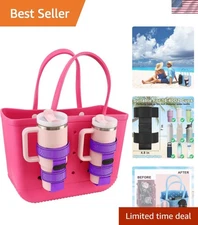 Elegant Adjustable Bogg Bag Cup Holder for Yeti/Owala - Fits 16-40oz Cups