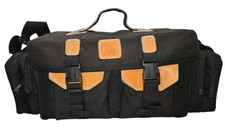 Quantaray 15x9x9 Camera Camcorder Bag Padding Shoulder Strap Leather Trim READ