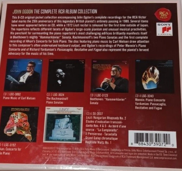 John Ogdon, The Complete RCA Album Collection (Sony CD box set) - Image 2 of 2