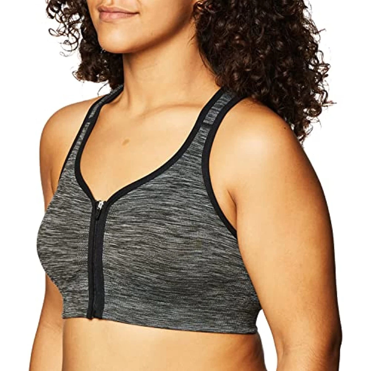 Jockey Women's High-Impact Seam Free Sports Bra, black-00700