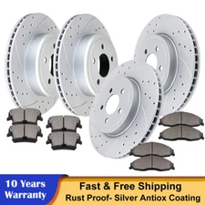 AWD 345mm Front Rear Brake Rotors Ceramics Pads Fit DODGE Charger CHRYSLER 300