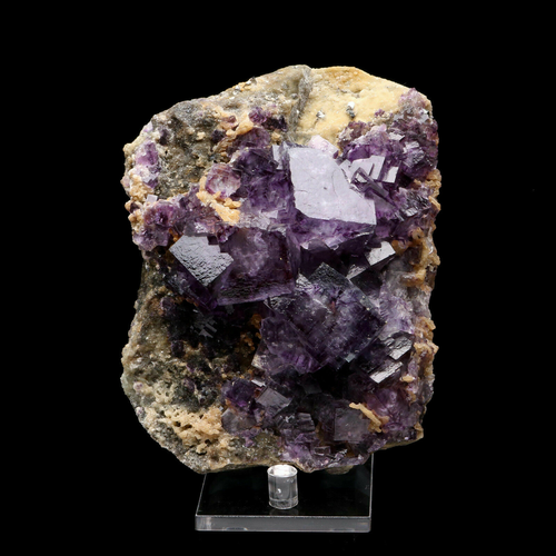 1.33lb Natural Cube Purple Phantom Quartz Crystal Cluster Mineral Specimen - Picture 2 of 8