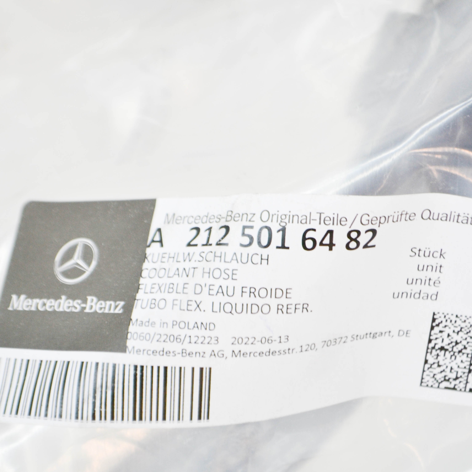 A2125016482 Rohr MERCEDES CLASE E (w212) Familiar online kaufen | eBay 