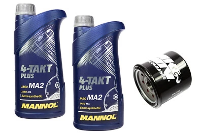 Aceite Filtro de Kit KN204 10W40 2 Litro para Honda Kawasaki Suzuki Triumph - Imagen 1 de 4