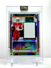 2023 Panini One Football Rookie Premium Patch Auto #'d /49 Michael Wilson No.122