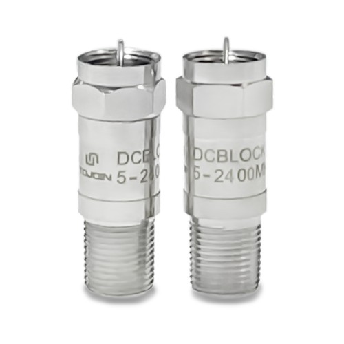 DC Block in-line F Type Male to Female RF DC Block 5MHz-2400MHz for TV/RF Test - Zdjęcie 7 z 16