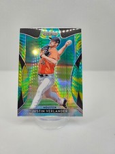2019 PANINI PRIZM BASEBALL JUSTIN VERLANDER #164 BLUE/GREEN/YLLW PRIZM REFACTOR