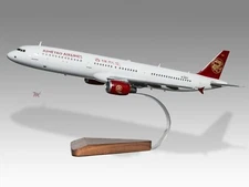 Airbus A320 Juneyao Desk Wood Airplane New Model Large Scale 1/100