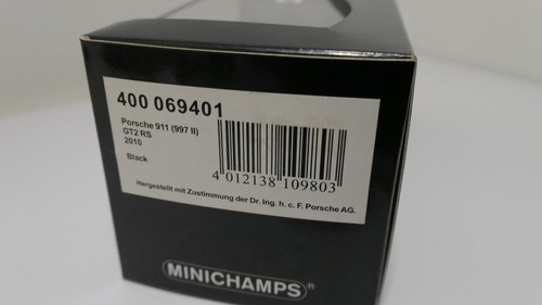 Minichamps 1:43 - Porsche 911 (997.2) GT2 RS, nero, cerchi neri 400069401 - Foto 9 di 9
