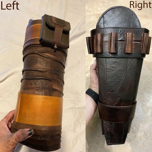 The Mandalorian Leather Leg Armour Right/Lef Package Men Cosplay Costume Prop - Picture 2 of 13