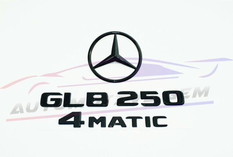 GLB250 4MATIC Rear Star Emblem matte Black Letter Badge Trunk Logo AMG  X247