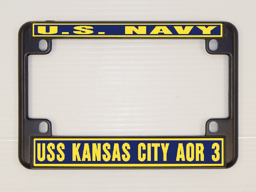USS KANSAS CITY AOR 3 Nummernschild Rahmen U S Navy Militär Auto-LKW-Motorrad - Bild 11 von 11