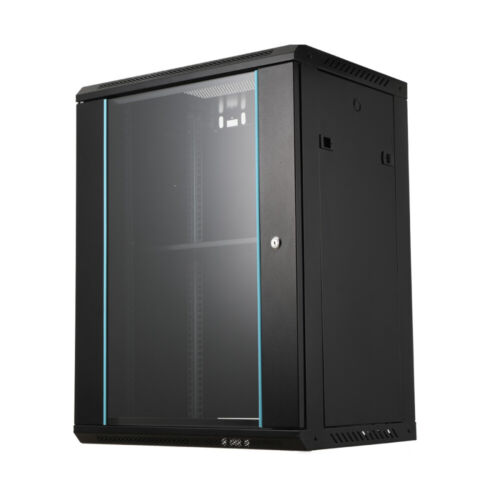 15U Network Server Data Cabinet Wall Mount Rack Enclosure Glass Locking Door - Picture 3 of 11