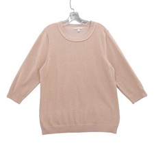 New York  Company Metallic Sparkle Sweater Crew Neck Pullover Top XL