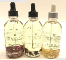 Measurable Difference ~ Set of 3 Nourish & Restore Oils with Real Flowers