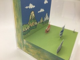 Dragon Warrior Dragon Quest Slime Encounter Shadow Box Diorama Cube Nintendo NES