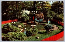Postcard Belle Isle Detroit MI Children's Zoo Merry Miller