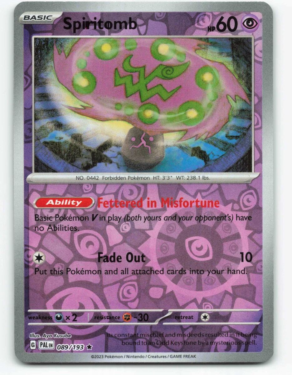 Mavin  Spiritomb 32/99 Reverse Holo Rare Arceus Pokemon Card