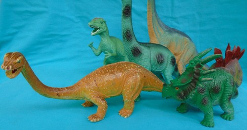 Dinosaurier, Stegosaurus, Brachiosaurus, Dilophosaurus, Styracosaurus, 7-12 Zoll - Bild 5 von 9