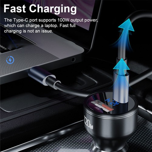 USB C Steckdose PD & QC 3.0 USB Einbau Buchse KFZ-Ladegerät Dose Wasserdicht DHL - Zdjęcie 7 z 15
