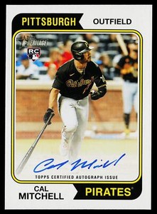2023 Topps Heritage Cal Mitchell #ROA-CML Real One Autographs RC