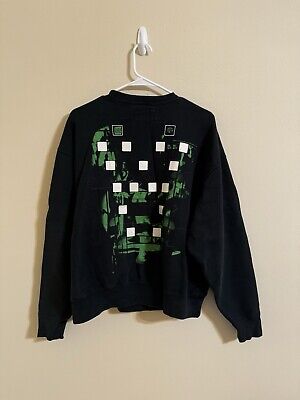 Cav Empt Card 19/1 Crewneck Sweatshirt Pullover Green Medium Cav Empt Card 19/1 Crewneck Sweatshirt Pullover Green Medium