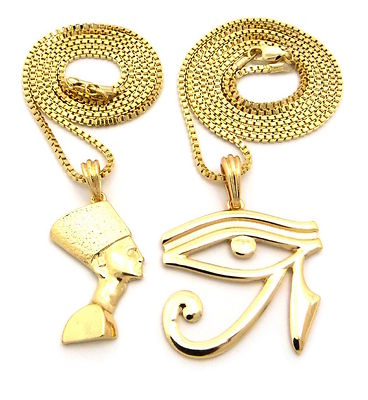 ANCIENT EGYPTIAN NEFERTITI EYE OF HORUS PENDANT