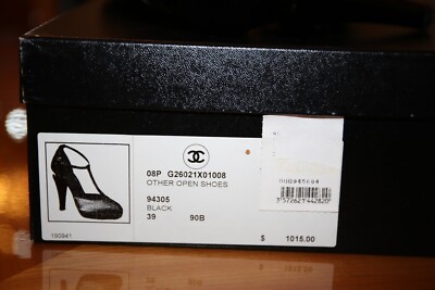 Women's Chanel Black Heels - Authentic - Size EU 39 / US 8 | eBay