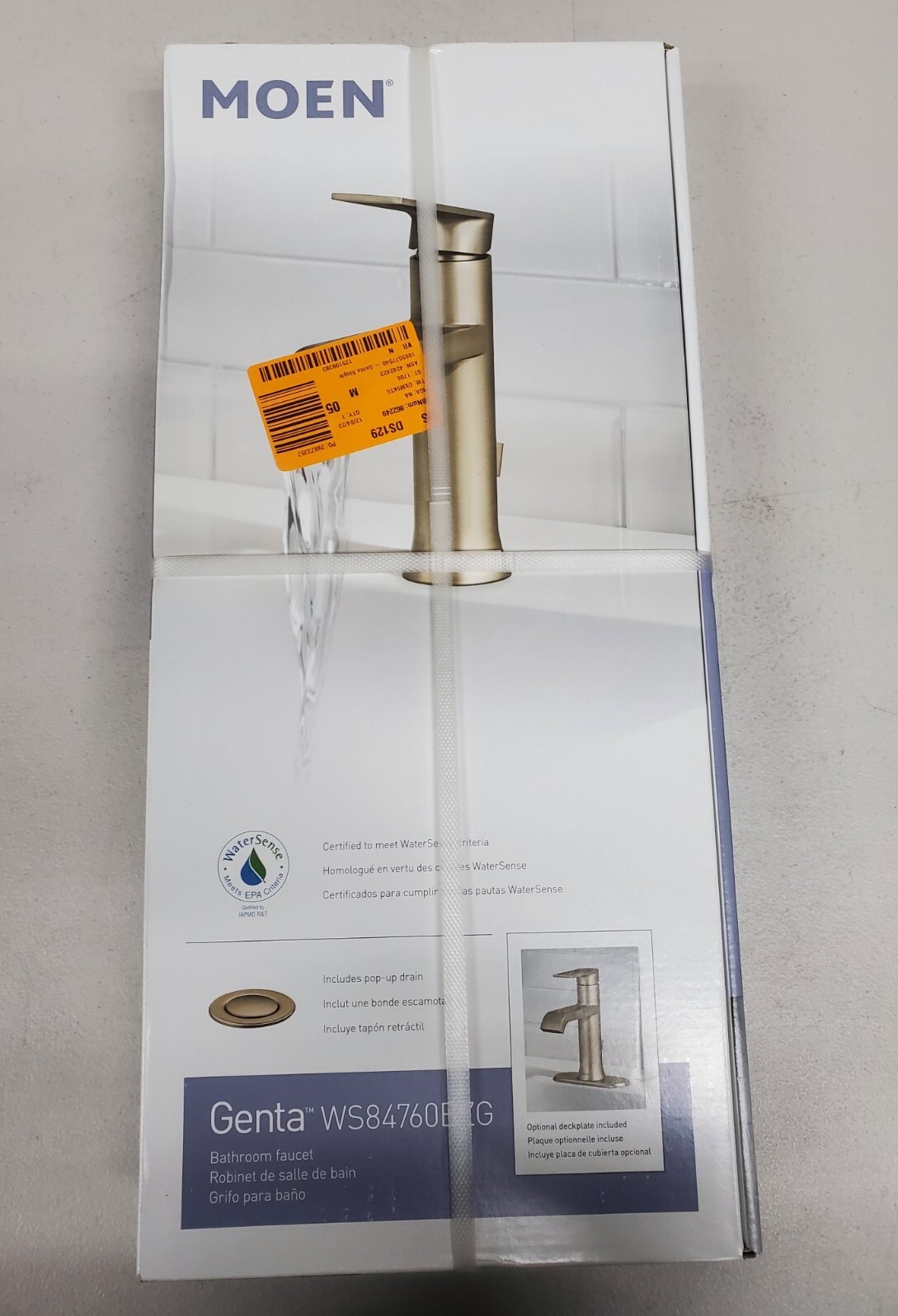 Genta Single Handle Single Hole Bathroom Faucet in Bronzed Gold eBay