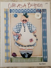 Decorative Painting Pattern Book Cute As A Button Book One By Cheri VTG 1992