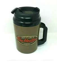 TIM HORTONS Coffee Thermos Super Insulated Jumbo Travel Mug 64 OZ Vintage Cup 