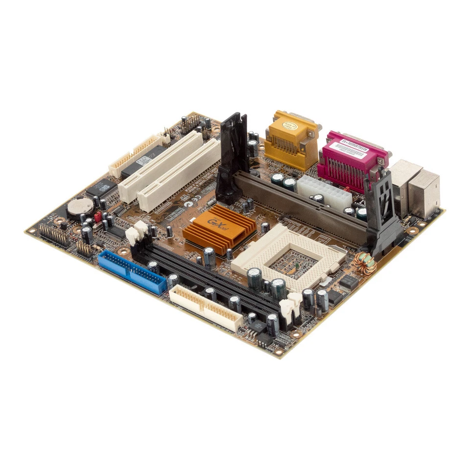 Mainboard Micro-ATX PC Chips M756LMRT+ V3.3 Slot1 PGA370 SDRAM PCI - Image 3 of 3