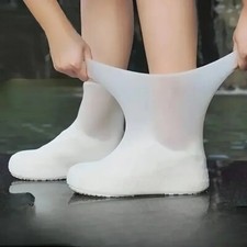 Waterproof Silicone Shoe Covers Reusable Rubber Rain Boot Protectors